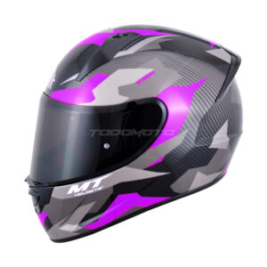  Casco certificado para moto MT Helmets Stinger Tracker Rosa Brillante Todomoto Guatemala