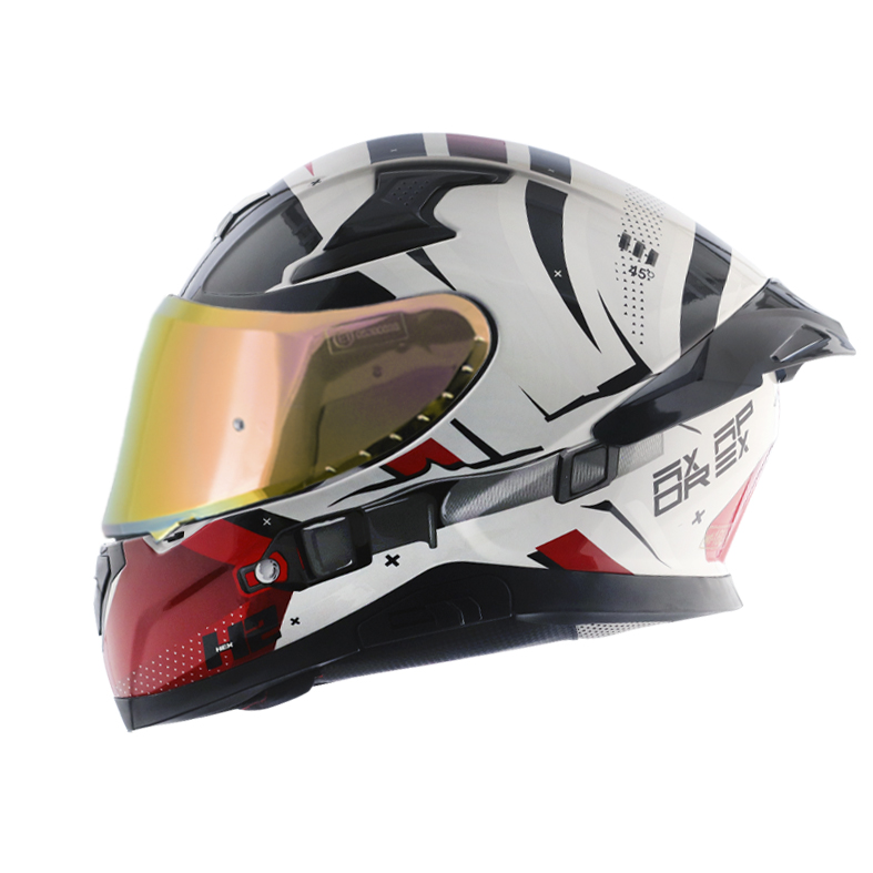 Casco para moto Axor Helmets Apex Hex Blanco_ Todomoto Guatemala_1