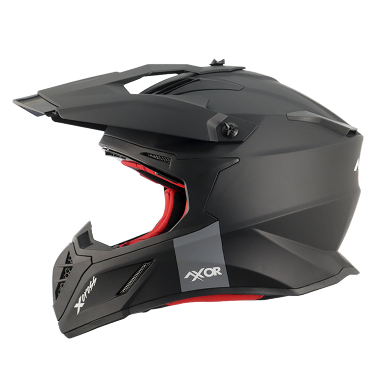 Casco para moto Axor Helmets X Cross negro mate solido_ Todomoto Guatemala_1